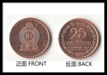Srí Lanka 25 centov Mince Ázia Nový, Originálny Mince Unc Zberateľská Edícia Reálne Vzácne Pamätné Náhodné Rok