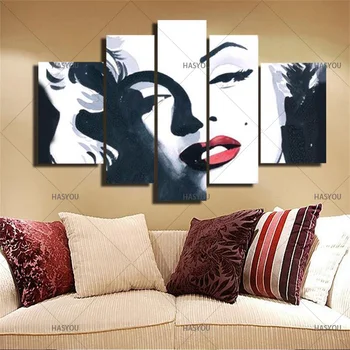 Moderné ručne maľované maľovanie domov Dekoratívny Obraz Marilyn Monroe Plátno na Stenu Umenie olejomaľba Abstraktný Obrázok Maľovanie