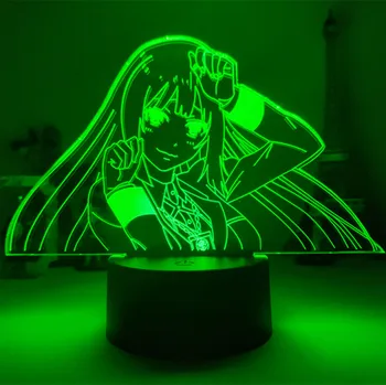 Anime Lampa Jabami Yumeko Z Kakegurui Vášnivý Hráč Darček pre Spálňa Decor Nočného Roztomilý Japonské Waifu Led Nočné Svetlo