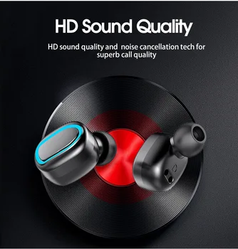 2020 Nové Prenosné Bezdrôtové Bluetooth 5.0 Headset Stereo Zníženie hluku Slúchadlo S Mikrofónom Do uší Športové Hry Slúchadlo