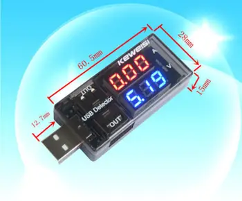 USB Nabíjačka, Lekár Napätie Prúd Meter Voltmeter Ammeter Pracovný Čas Batérie Kapacity Tester Meracie Nástroje