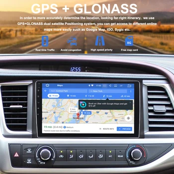 2 din autorádia GPS Android 8.0 Pre Toyota Highlander 2016 2017 Highlander autorádia GPS Navigácie PX5 4Gb+32 G Octa-Core