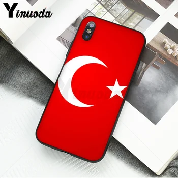 Yinuoda Turecku Wolf Spätné Black Soft Shell Telefón Kryt pre Apple iPhone 8 7 6 6 Plus X XS MAX 5 5S SE XR Mobile Prípadoch