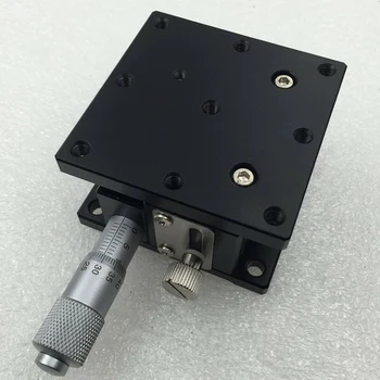 Osi Z 60X60mm Optické Výtlak Platformu Vysokú Presnosť Mikrometer Výškovo Nastaviteľné Posuvné Fáze Posuvné Tabuľka LZ60