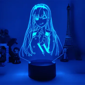 Anime Nočné Osvetlenie, Led, Stolové Lampy Domova Vianočné Darčeky Nula Dva Obrázok Dieťa Dievčatá Spálňa Stôl Osvetlenie S Diaľkovým Snímačom