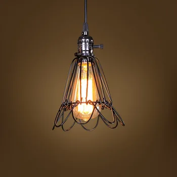 Loft RH Priemyselné Skladu Prívesok Svetlá Americkej Krajiny Lampy Vintage Osvetlenie pre Reštaurácia/Spálňa Domáce Dekorácie Čierna