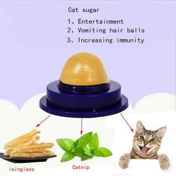 Zdravá Mačka Občerstvenie Catnip Cukor, Cukrovinky, Lízanie Výživy Gél Energie Loptu Hračka Pre Mačky, Mačiatka Dodávky Pomôcť Trávenie