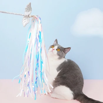 Anjel Prútik Vtipné Mačku Stick Bite-Odolný Molekulová Vtipné Mačku Hračka Pre Mačky Cat Veci Mačka Dodávky
