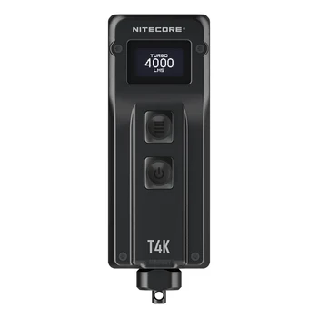 2021 Nitecore T4K USB-C Nabíjateľná mini Keychain Baterka 4x CREE XP-L2 V6 LED 4000 LMs vstavaná Batéria 1000mAh Horák