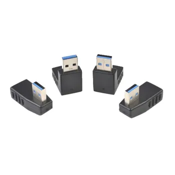 4 Balenia je USB 3.0 mužmi A Predlžovací Kábel 90 Stupňov Pravý Uhol Konektor Adaptéra výrobnú Cenu Drop Shipping
