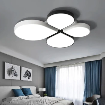 White Black LED stropné osvetlenie stropné svetlá pre obývacie izby, spálne, lustre Strop haly moderné stropné svietidlo