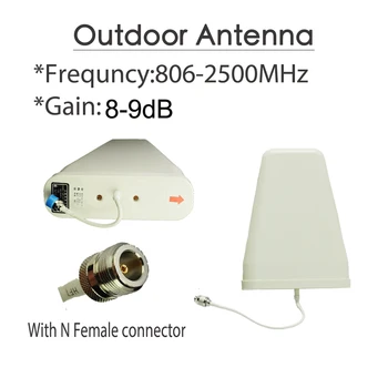 ZQTMAX Anténa príslušenstvo + 2G 3G GSM Repeater Mobilný Telefón Signál Booster 900 2100 Dual Band Zosilňovač