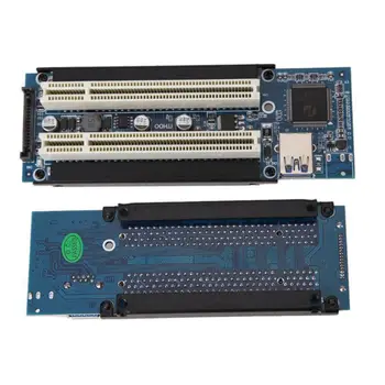 PCI-E Express X1 na Duálny slot karty PCI Stúpačky Rozšíriť Karty Adaptéra s Káblom pre WIN2000/XP