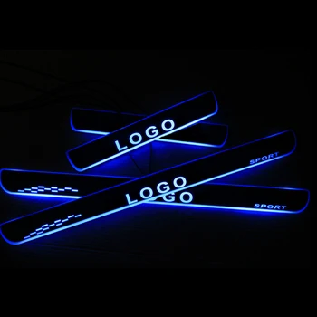 LED Dvere, Parapetné Pre Infiniti Q50 2013 Dvere Šúchať Doska Vstup Stráže Prah Vitajte Svetlo Auto Príslušenstvo