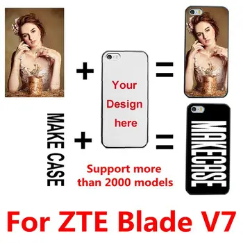 DIY Osobné vlastné fotografie názov Prispôsobiť tlač a design obrázok kryt puzdro pre ZTE Blade V7