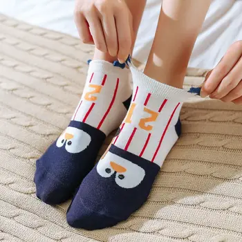 Kawaii Vtipné Krátke Ponožky Bavlna Cartoon Zvierat Panda Penguin Dog Fashion Roztomilé Ponožky Ružová Vianočné Darčeky pre Ženy kórejský 35-40