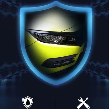 Pre Honda Civic 2016 2017 2018 2019 2020 10. Auto TPU Transparentnej Čiernej Svetlometu Film Ochranné Nálepky, Auto Príslušenstvo