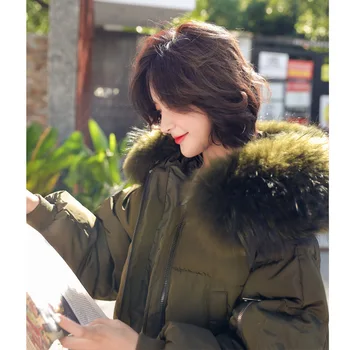 Nové 2020 Jeseň a v Zime Bavlna Kabát kórejskej Veľkej Veľkosti Ženy Dlho Bavlna Slim Oblek Voľné Chlieb Kabát