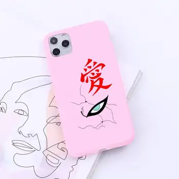 Naruto Roztomilý Kreslený Japonské Anime Sasuke estetické Telefón Prípade Candy Farby pre iPhone 6 7 8 11 12 s mini pro X XS XR MAX Plus