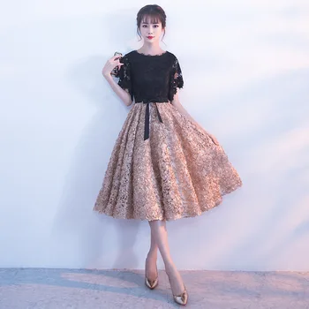 Malé večerné šaty sukne ženy 2020 nové hostiny, narodeninové party ušľachtilý a elegantný hosť stredná dlho študent kórejská verzia