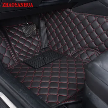 ZHAOYANHUA Špeciálne na zákazku auto podlahové rohože pre Honda Accord Občianske CRV HRV Vezel Crosstour Fit auto styling vložky