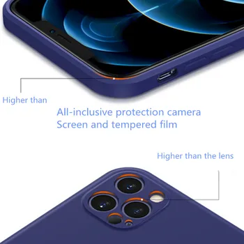 2020 nový produkt hot predaj vhodné pre Apple 12 tekutý silikónový mobilný telefón prípade 12mini jemné otvor objektívu iphone11Promax protectiv