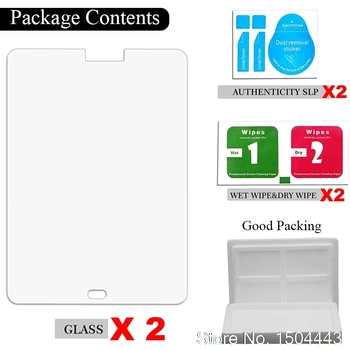 2 X SKLO Tvrdené Sklo pre Samsung Galaxy Tab Pro 8.4 SM-T320 T321 T325 Tablet Screen Protector Film 9H Tvrdosť
