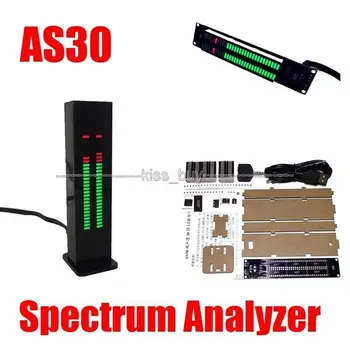 Povolanie AS30 LED Hudba Spektrum Displej Analyzer Stereo Zvuku Indikátor Úrovne rytmus VU METER Dual 30 segmenty NOVÉ