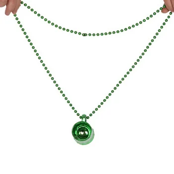 Nové St. Patrick ' s Day Šperky Série Multicolor Pre Ďatelina Perličiek Reťazca Kúzlo Prívesok Írsky Náhrdelník