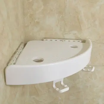 2019 hot faroot Kúpeľňa Plastové Police Qrganizer Rohu Snap Skladovanie Držiak Police Sprcha Wall Držiaka, Šampón, Mydlo Držiteľ