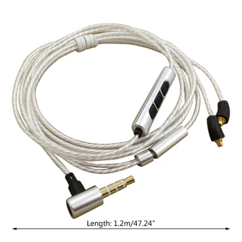 Univerzálny MMCX konektor pre Slúchadlá Slúchadlá Káblom Kábel Drôt Pre SHURE - SE535 SE846 SE215 SE425 Audio Kábel pre Xelento Série