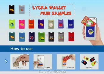MAGIC Elastická Lycra Mobilný Telefón, Peňaženku Prípade Kreditnej ID Karty Držiteľ Vrecko Palicu Na 3M Lepidlo 16color ,pôvodné priameho predaja 3pc