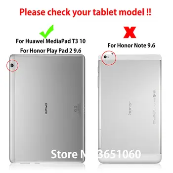 Prípad Pre Huawei MediaPad T3 10 AGS-W09 AGS-L09 AGS-L03 9.6