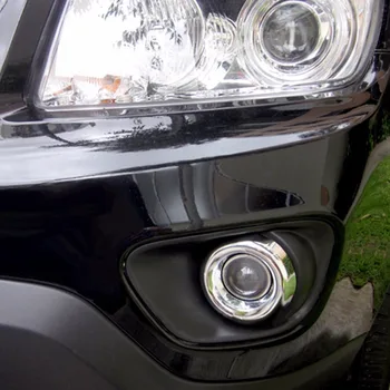 Wotefusi ABS Chrome Predné Hmlové svetlo Vedúci Svetlo Kryt Trim Krúžok Pre Jeep Compass 2011 2012 2013 2016 [QPA332]