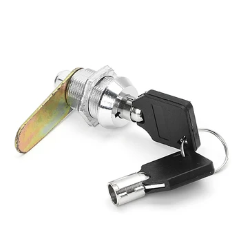 Zásuvky Rúrkové Cam Lock Na Dvere, Schránky, Skrinky Kuchynskej w/2 Kľúče 20 mm