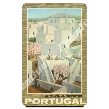Portugalsko suvenír magnet vintage turistické plagát