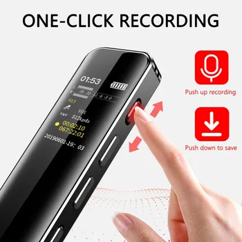 Mini Prenosné 8G 16 G Digitálne Aktivovaný Hlasový Záznamník Pre Prednášky A Stretnutia Redukcia Šumu Clear Audio záznam Zvuku MP3