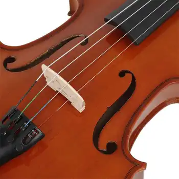 16-palcové Prírodné Akustické Viola Smrekového masívu Viola s úložným Prípade Luk Kolofónie Darček Husle Nástroj Pre Hudobné Milenca