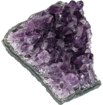 TUMBEELLUWA 1Pc Prírodné Fialový Kremeň Klastra Geode Druzy Reiki Liečenie Kryštálmi Klenot kameň Vzor Domova (150-200 g)