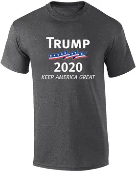 Nové Letné Politike Vlastenectva Trump 2020 Udržuje Obrovský USA Kompletný S Bavlnené Tričko