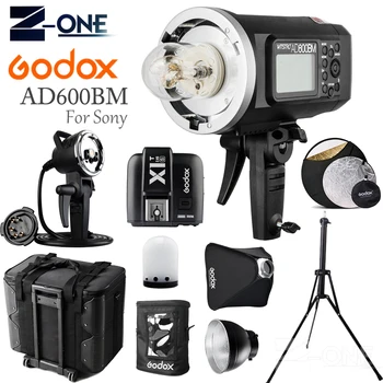 GODOX AD600BM HSS 2.4 G Bezdrôtový Flash Light Speedlite+X1T-S Vysielač+AD-H600B+Kresliť-Bar Cestovná Taška+AD-S16 Pre Fotoaparáty Sony