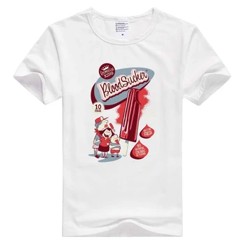 Bloodsucker - Vampire - krátky rukáv bežné Muži Ženy T-shirt Pohodlné Tričko Cool Tlač Módne Topy GA1448