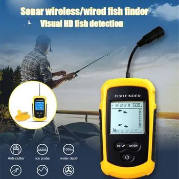 Novo 100M Prenosné Sonar LCD Ryby Nálezcovi Rybárske Nástroje Echosounder Rybárske Finder Tichom Rieky alebo Jazera