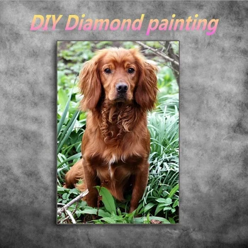 DIY 5D Námestie Diamond Mozaiky British kokeršpaniela Ručné Diamond Maľovanie Cross Stitch Súpravy Diamond Výšivky psa Vzory