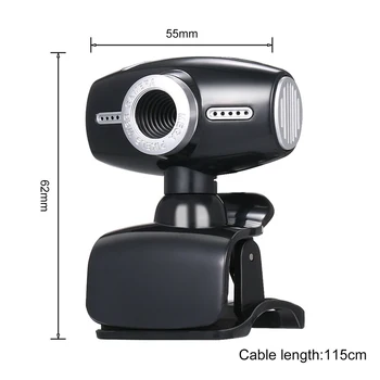 Webová Kamera 0,3 Megapixelu Klip Štýl USB Webkamery pre PC Prenosný počítač Stolový Počítač DJA99