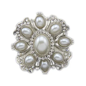 Nový Príchod Pearl Snowflake Brošňa Pre Ženy Elegantná Kvetina Drahokamu Kolíky Módne Šperky, Šaty, Kabát Príslušenstvo Brošňa