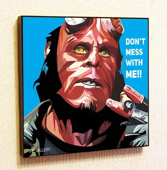 Hellboy maľovanie plagátu pop art Marvel, DC Comics tlač dekor