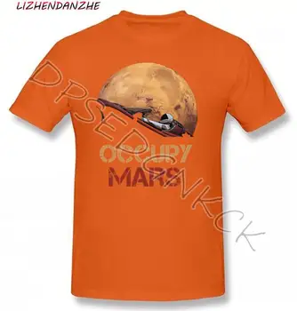 Novinka Muž Obsadiť Mars SpaceX Starman T Shirt v Pohode Človek, Bavlna Elon Musk Priestor X T-Shirt Lete Camiseta Značky tričko 098