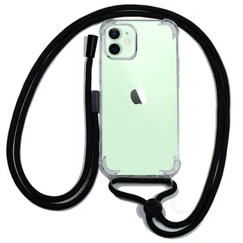 Cool®-puzdro iPhone 12 / 12 Pro, čierny kábel