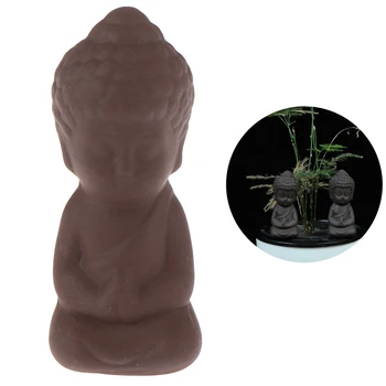 2.3x2.3x6.1 cm Mini Keramické Sochy Budhu Figúrka Hinduistickej Fengshui Socha Meditácie Miniatúry Zen Garden Home Decor